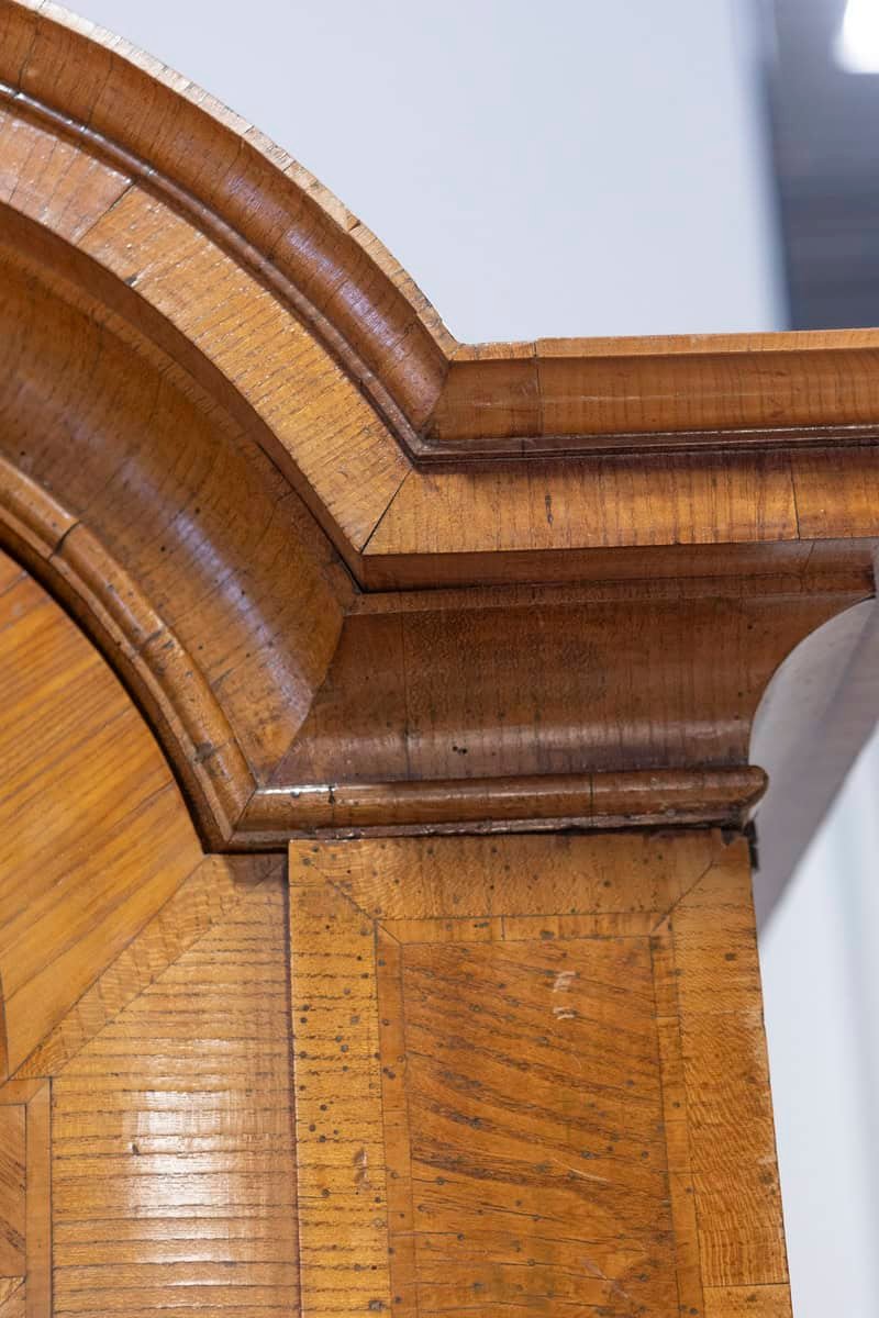 Swedish Rococo Period 1790s Cabinet with Chapeau de Gendarme Inspired Cornice - JAA