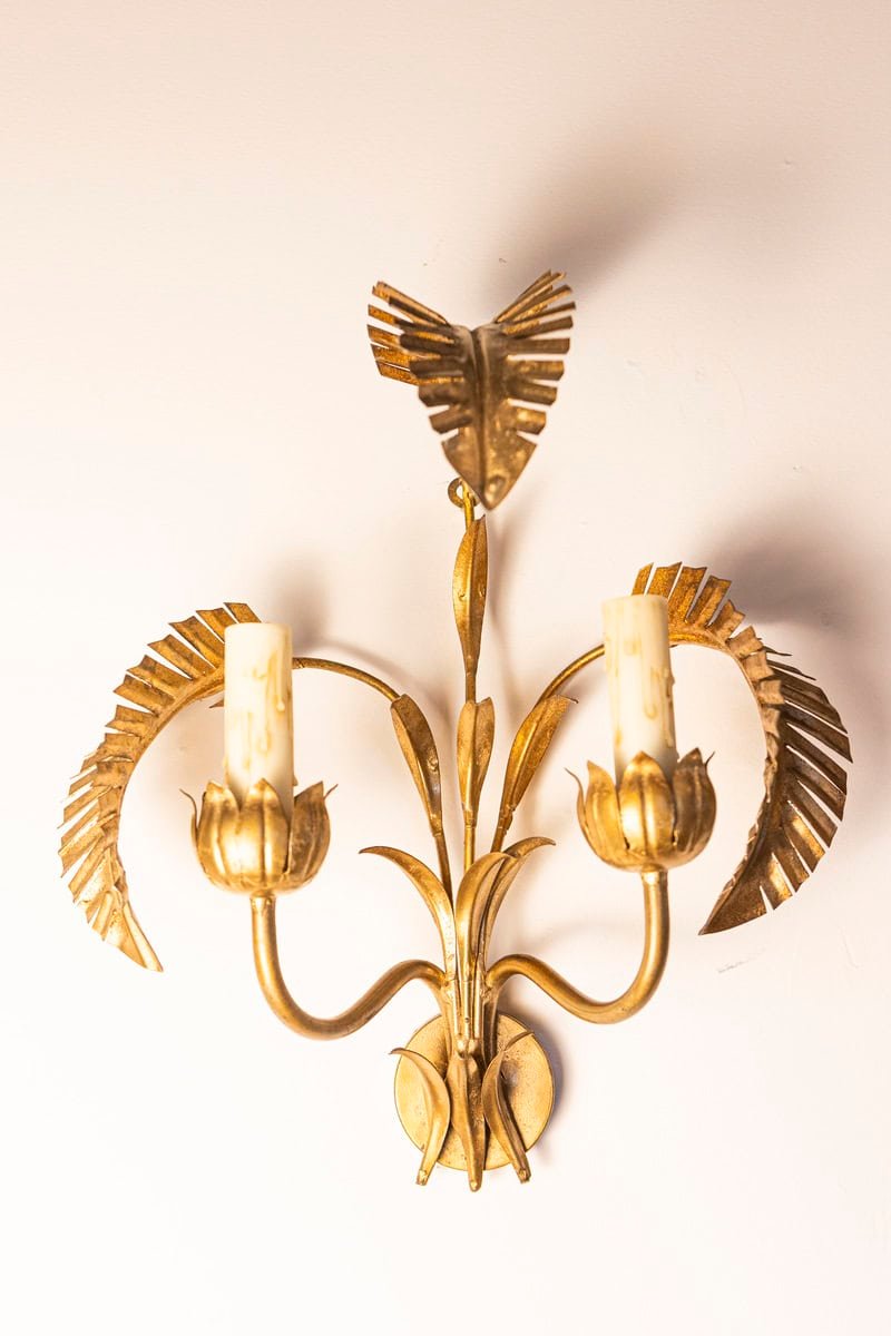 Pair of 20th Century French Sconces - Inspired By Maison Jansen - JAA