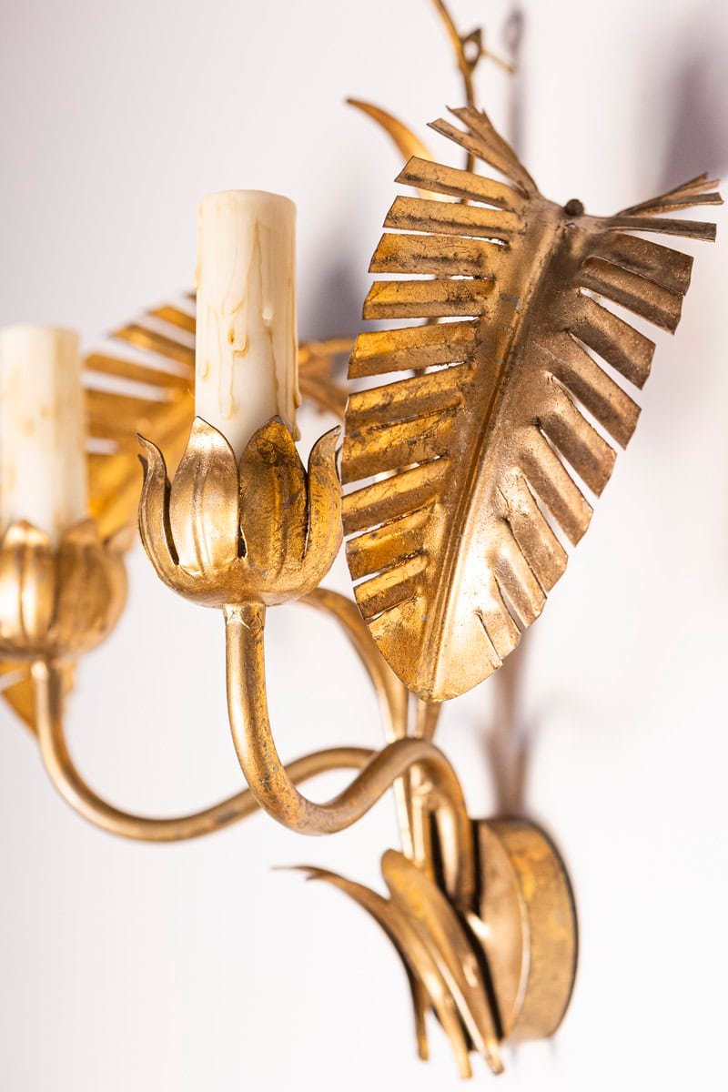 Pair of 20th Century French Sconces - Inspired By Maison Jansen - JAA