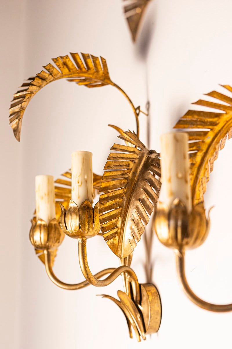 Pair of 20th Century French Sconces - Inspired By Maison Jansen - JAA
