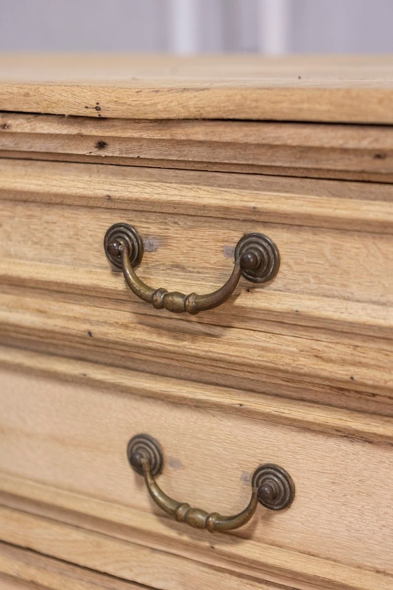 20th Century French Bleached Oak Commode - JAA