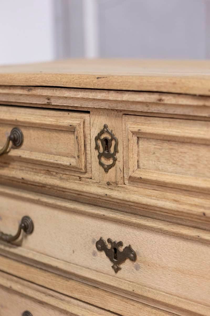 20th Century French Bleached Oak Commode - JAA