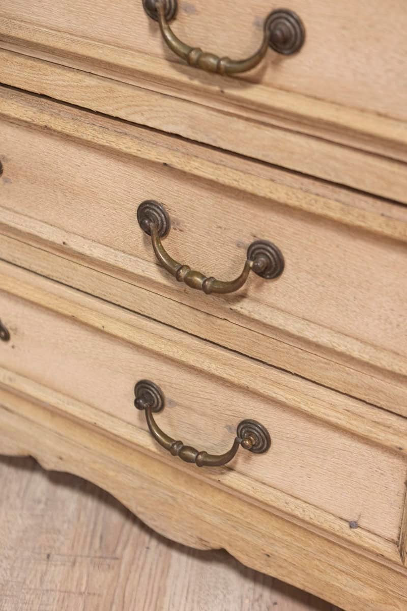 20th Century French Bleached Oak Commode - JAA