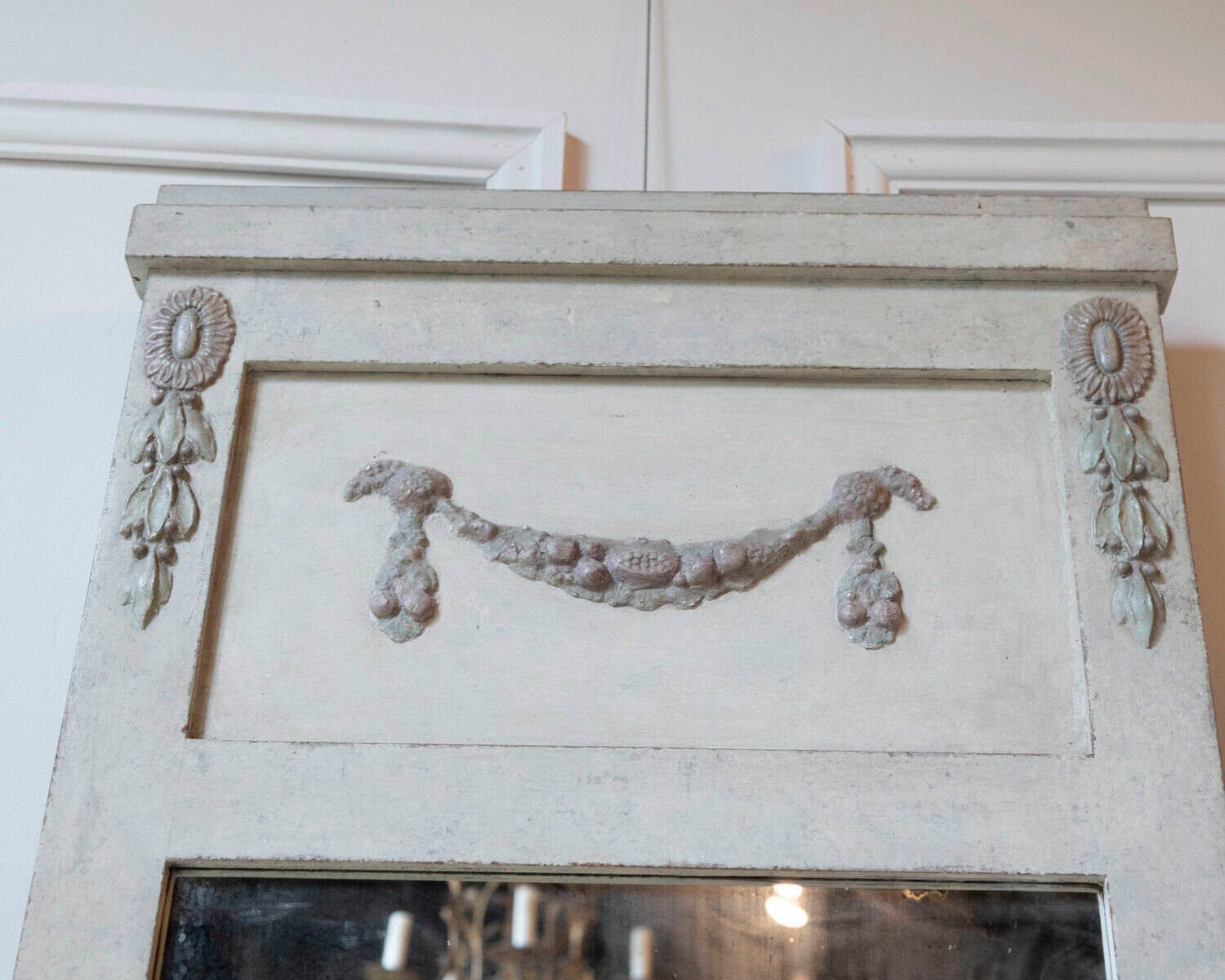 Swedish Gustavian Style Mirror with Garland Motif, circa 1920 - JAA