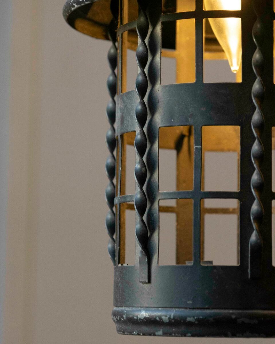 Set of Four Early 20th-Century French Iron Lanterns - JAA