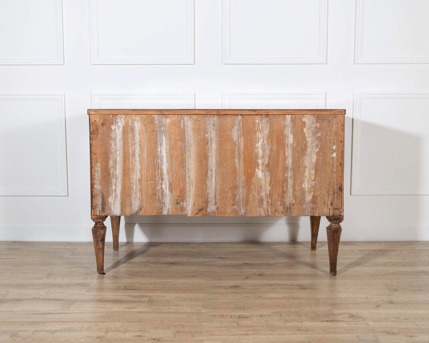 19th Century Neoclassical Inlaid Walnut and Cherry Italian Commode - JAA