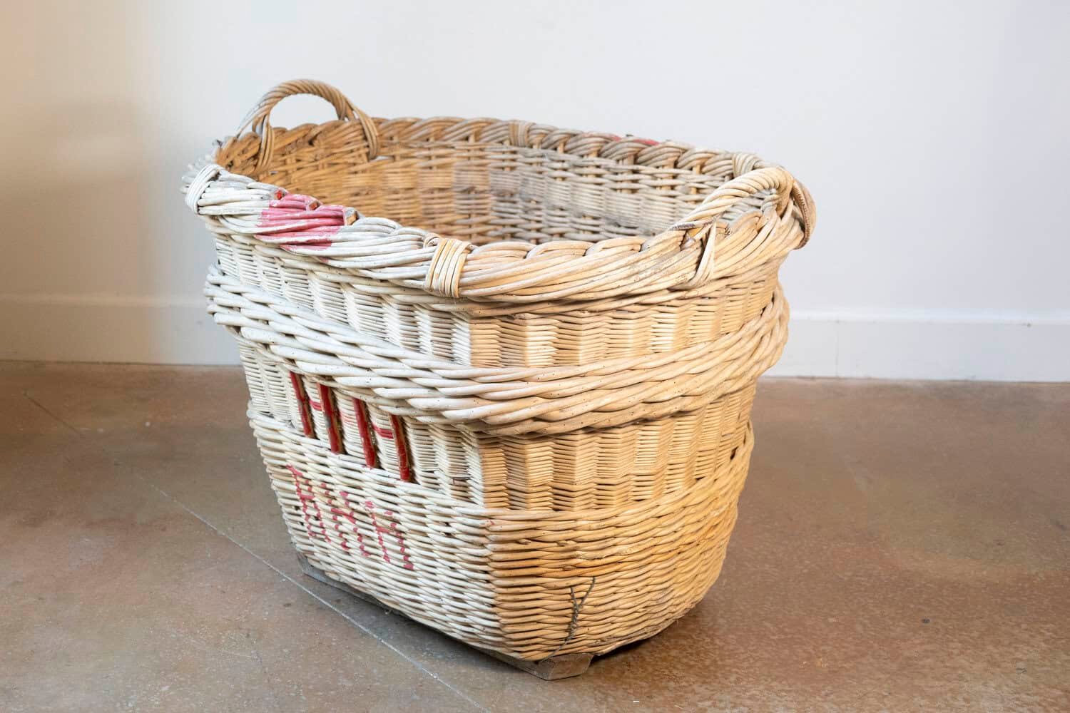 French 1940s Champagne Harvesting Basket - JAA