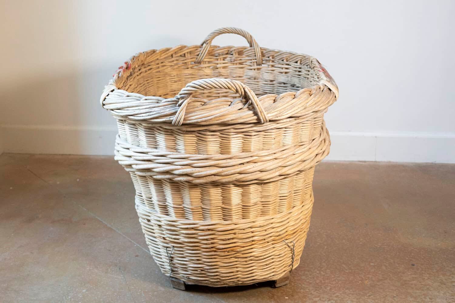 French 1940s Champagne Harvesting Basket - JAA