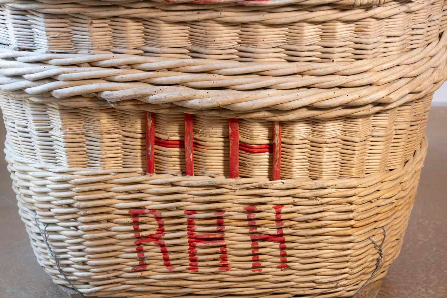 French 1940s Champagne Harvesting Basket - JAA