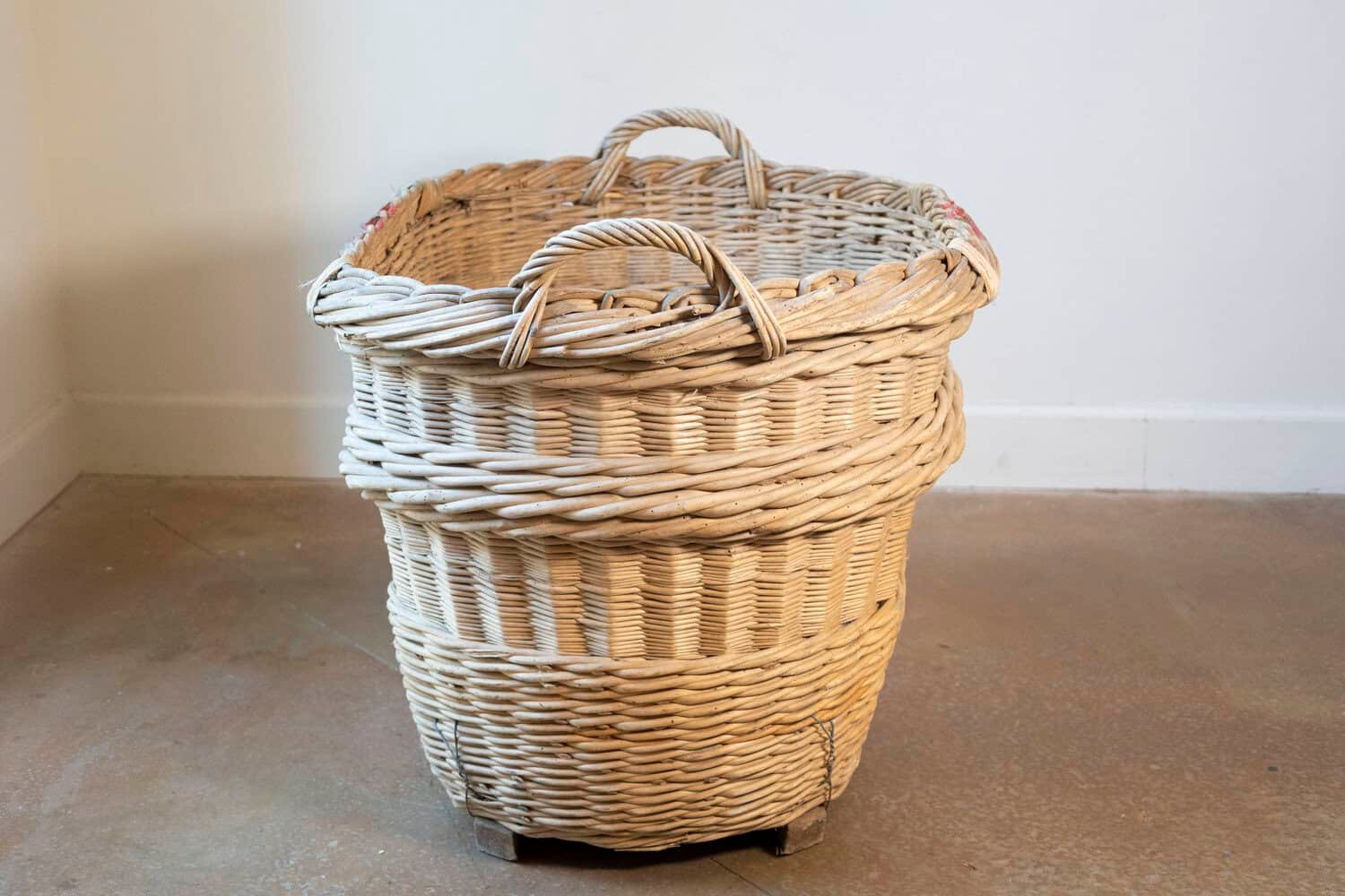French 1940s Champagne Harvesting Basket - JAA