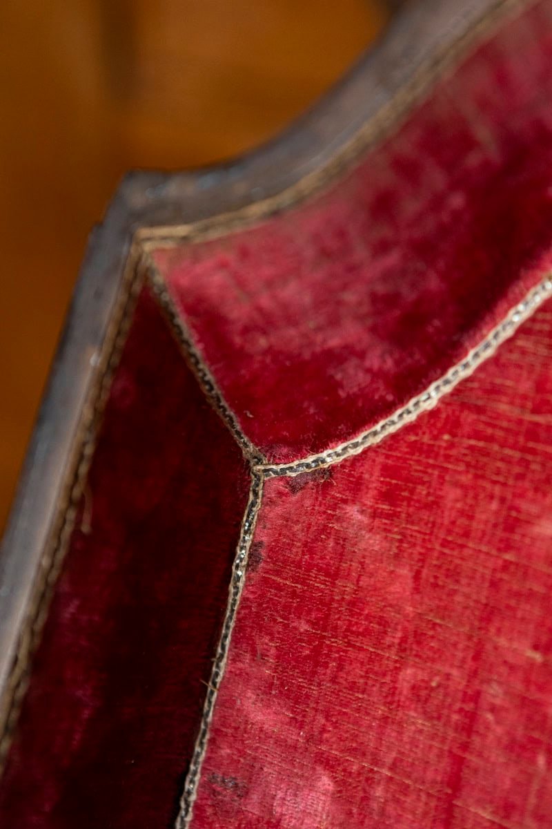 English George III Period Late 18th Century Walnut Box with Brass Hardware - JAA