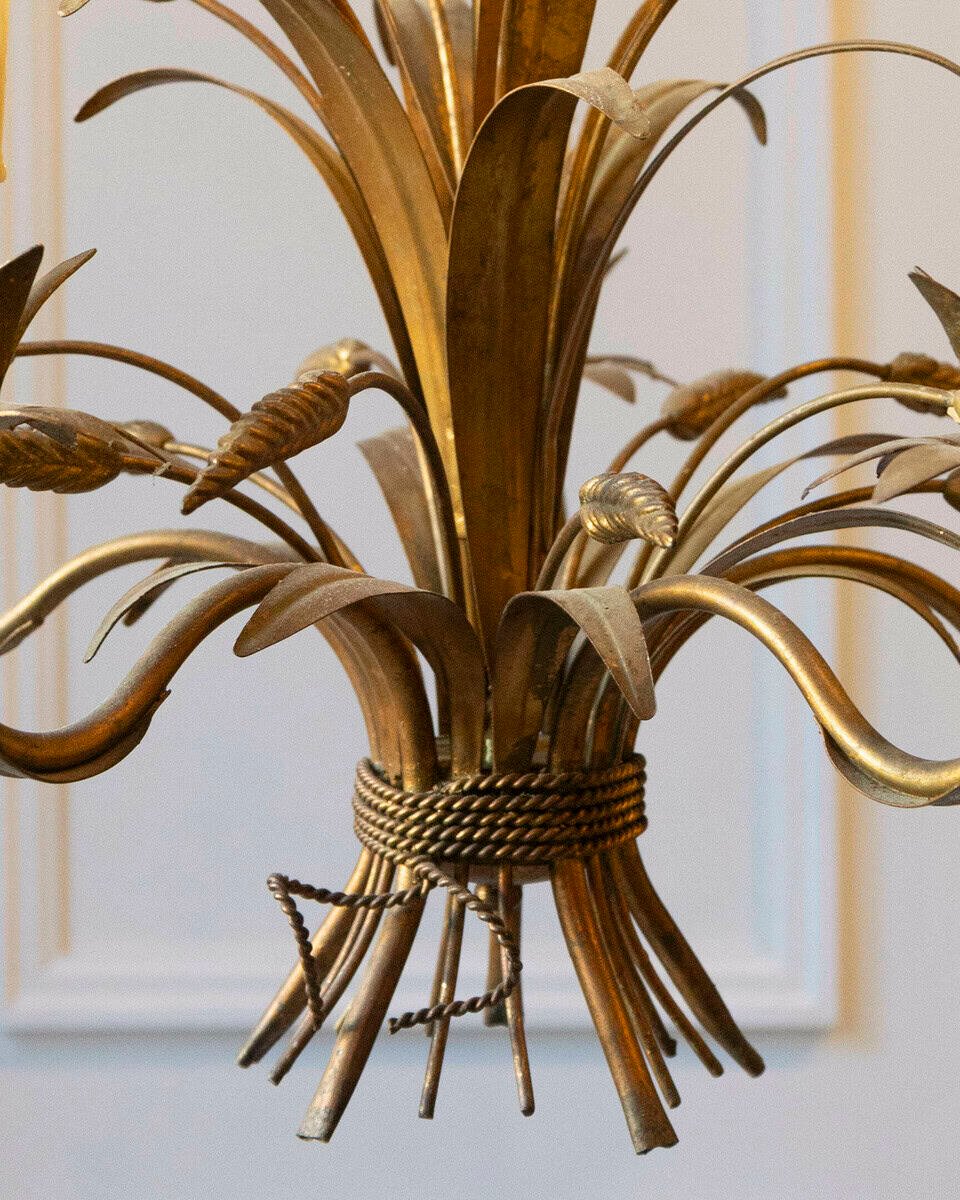 20th-Century French Wheat Sheaf Chandelier, Inspired by Coco Chanel - JAA