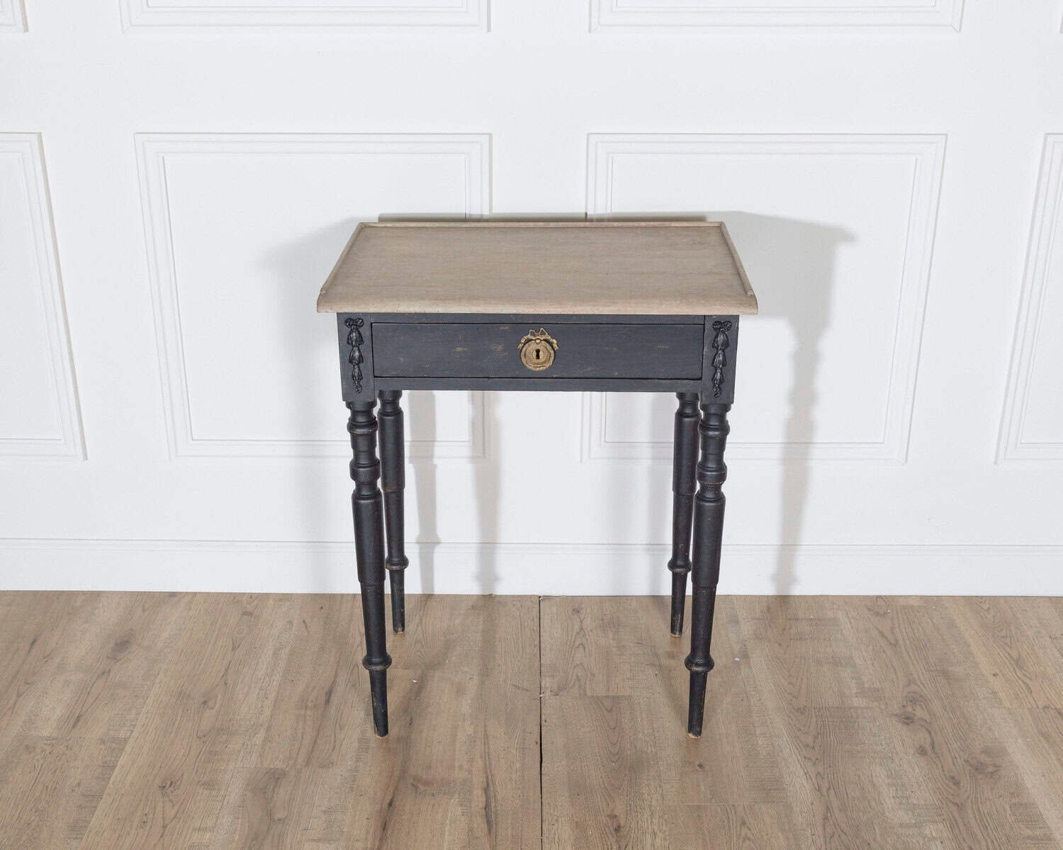 Swedish Console Table with Gallery Edge and Contrasting Painted Top, circa 1880 - JAA