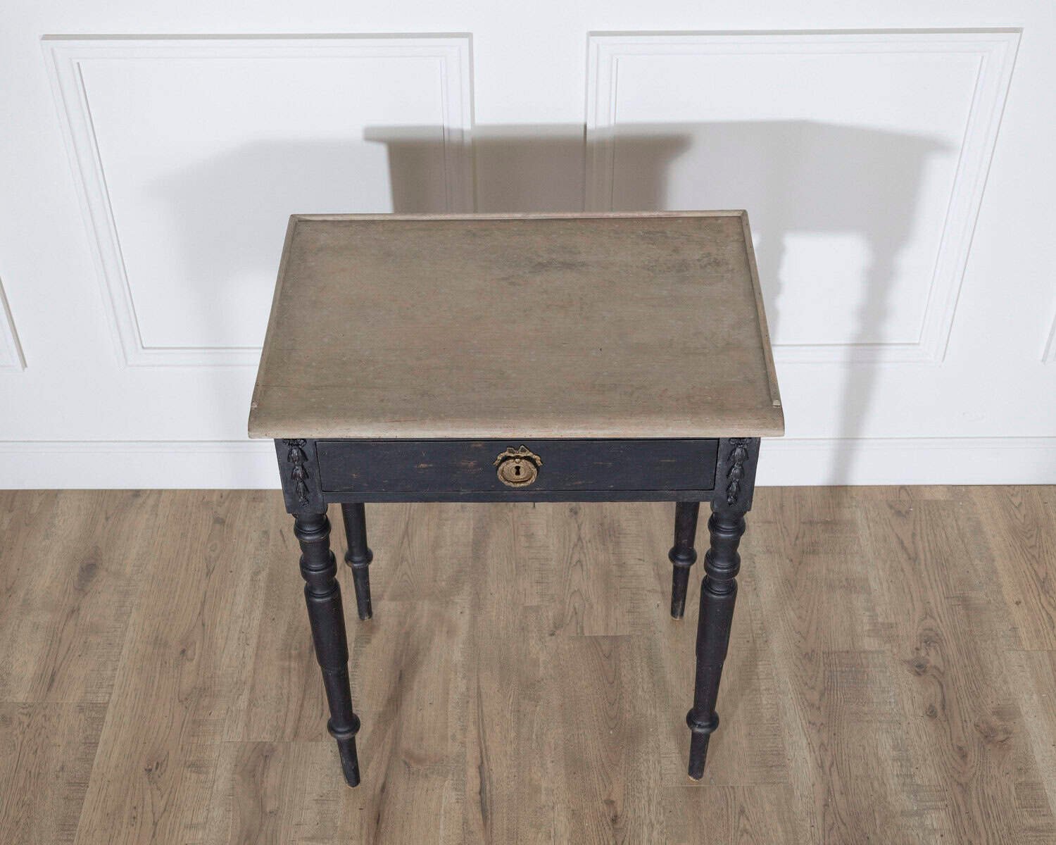Swedish Console Table with Gallery Edge and Contrasting Painted Top, circa 1880 - JAA
