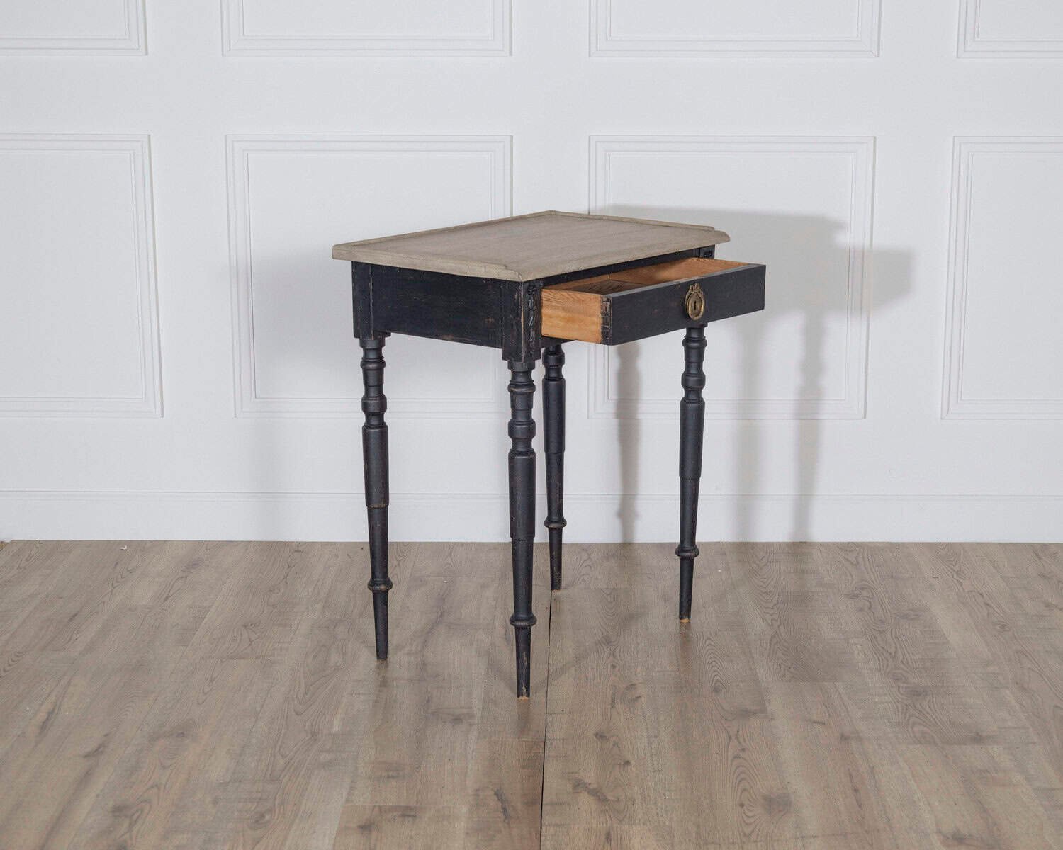 Swedish Console Table with Gallery Edge and Contrasting Painted Top, circa 1880 - JAA