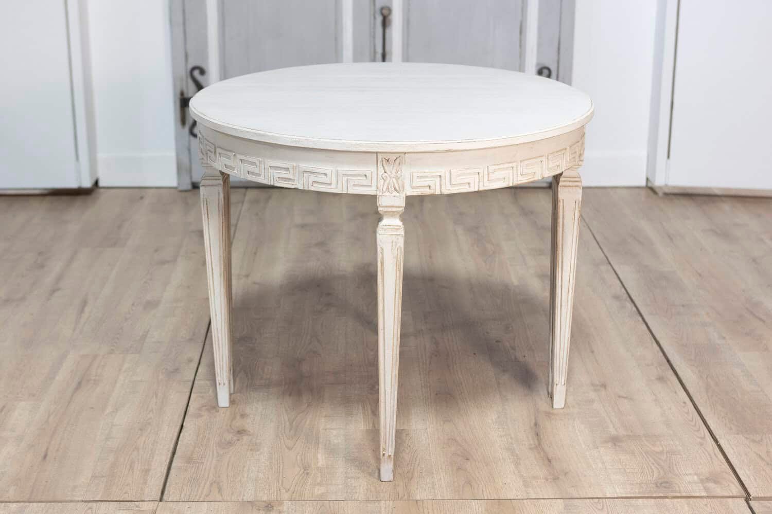 Pair of 19th Century Swedish Demi Lune Consoles - JAA