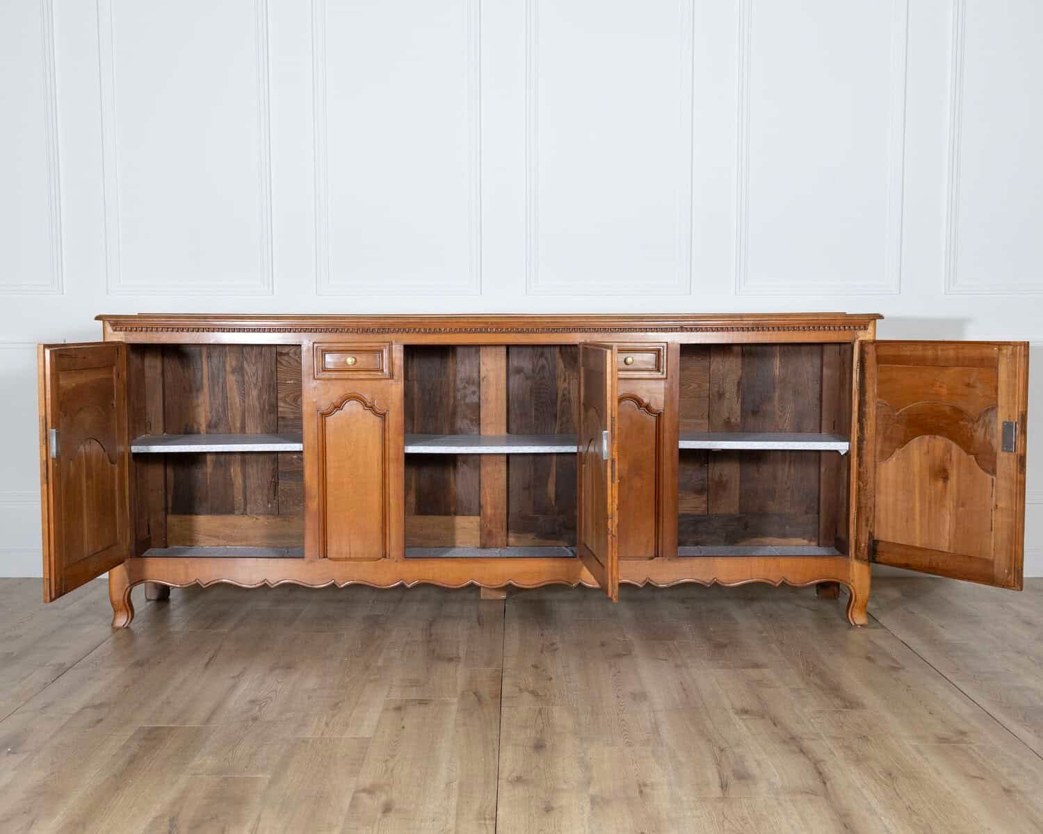 19th Century French Cherry Wood Enfilade with Four Doors - JAA