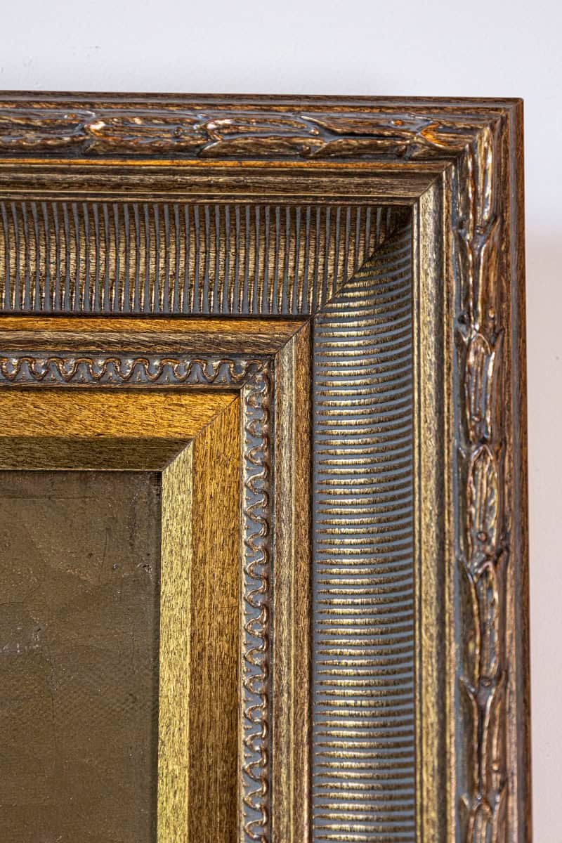 French 19th Century Framed Oil on Canvas Still-Life Painting Depicting Fruits - JAA