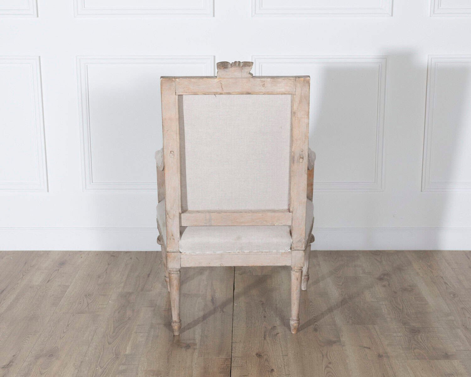 Pair of Early 20th Century Swedish Gustavian Style Carved Armchairs - JAA