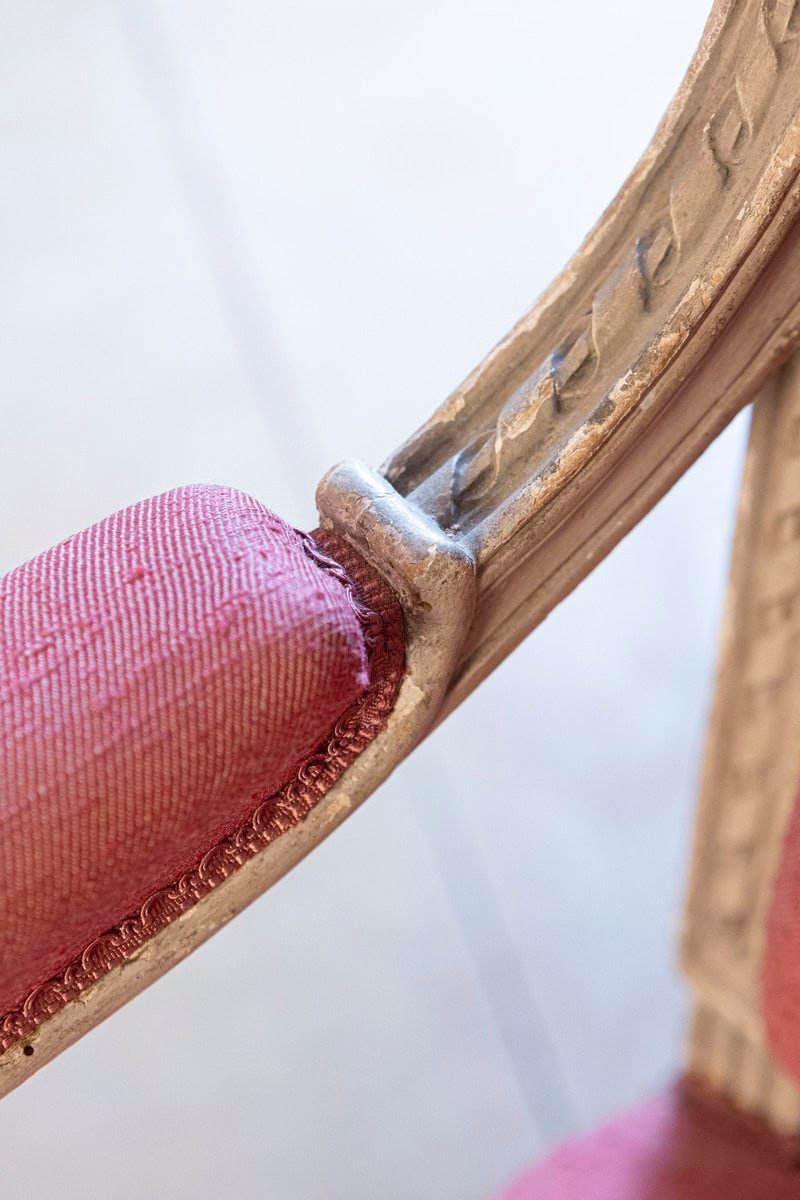 Pair of French 19th Century Arm Chairs, Sold Each - JAA