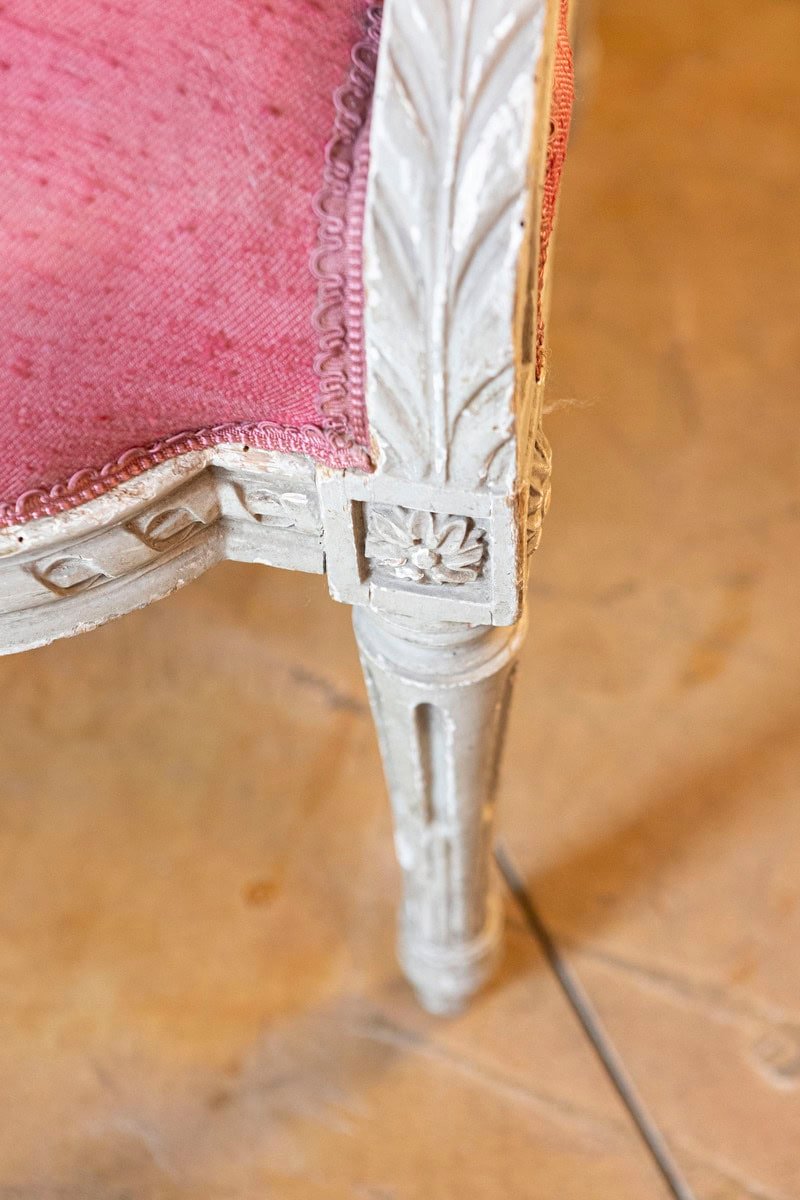 Pair of French 19th Century Arm Chairs, Sold Each - JAA