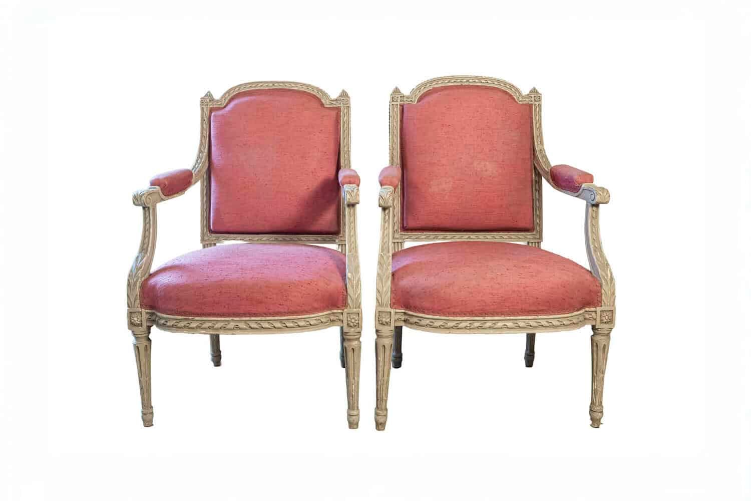Pair of French 19th Century Arm Chairs, Sold Each