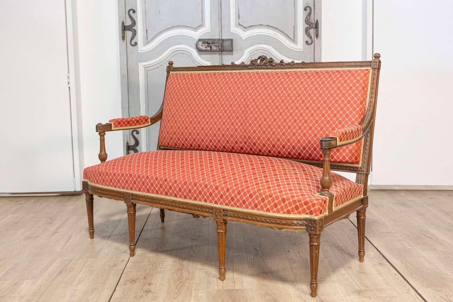 19th Century French Louis XVI Style Sofa Circa 1860 - JAA