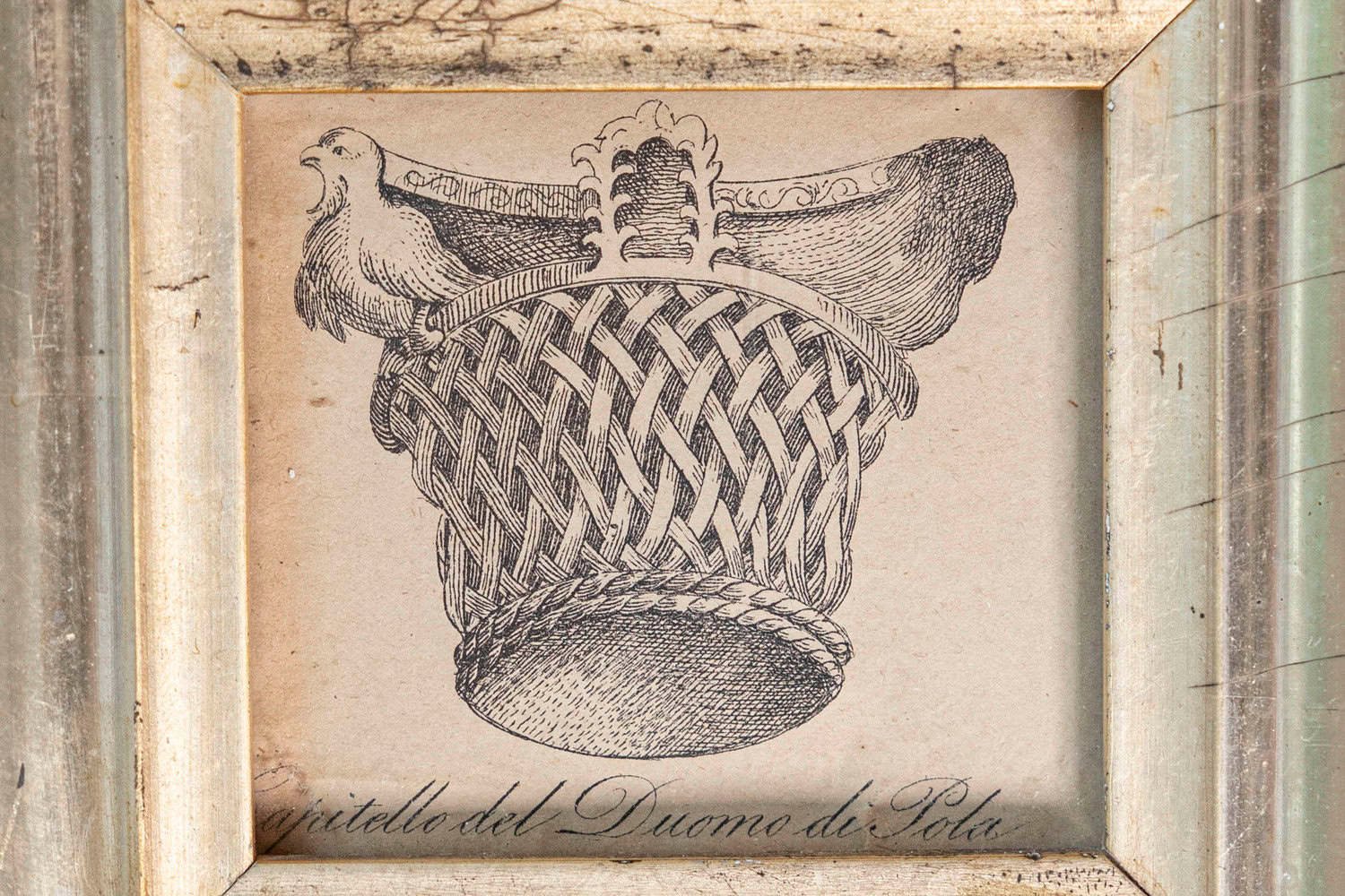 A Pair of Italian 19th Century Engravings Depicting Capitals in Silver Frames - JAA