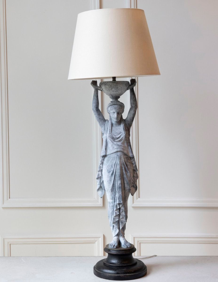 Late 19th Century French Figural Lamp by Ferdinand Levillain - JAA