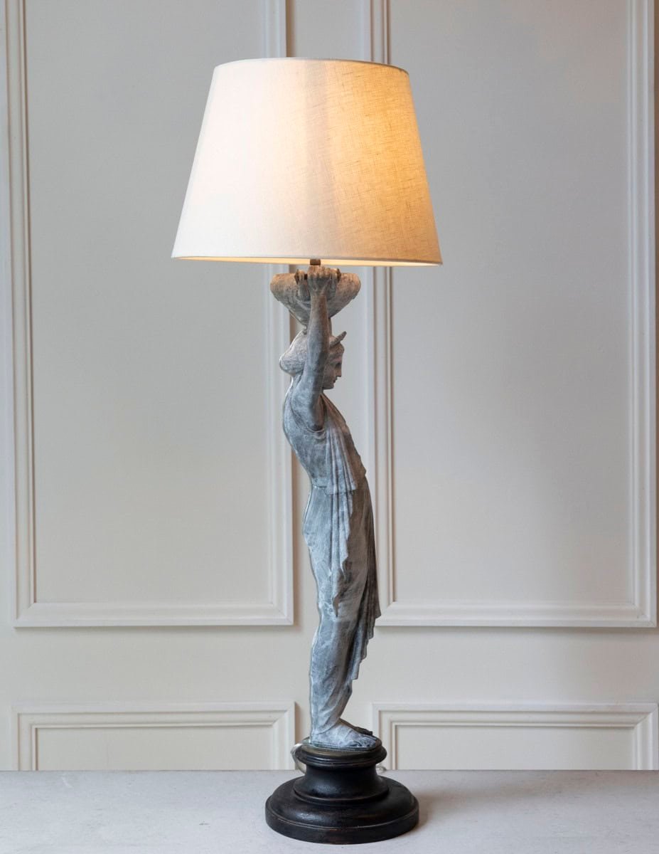 Late 19th Century French Figural Lamp by Ferdinand Levillain - JAA