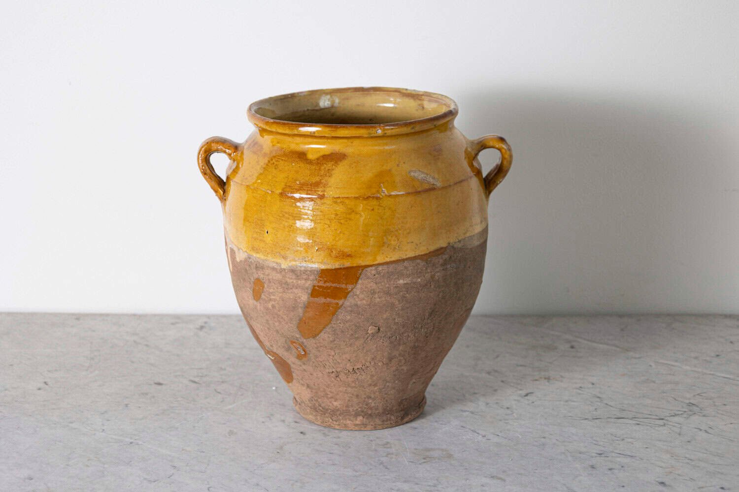 19th Century French Provincial Glazed Pottery Vessel - JAA