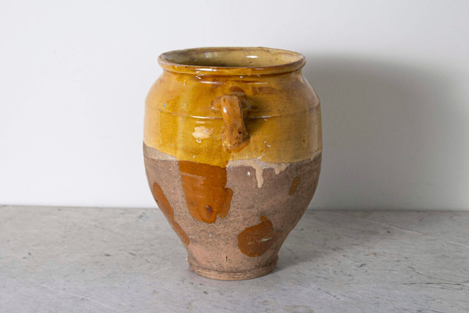 19th Century French Provincial Glazed Pottery Vessel - JAA