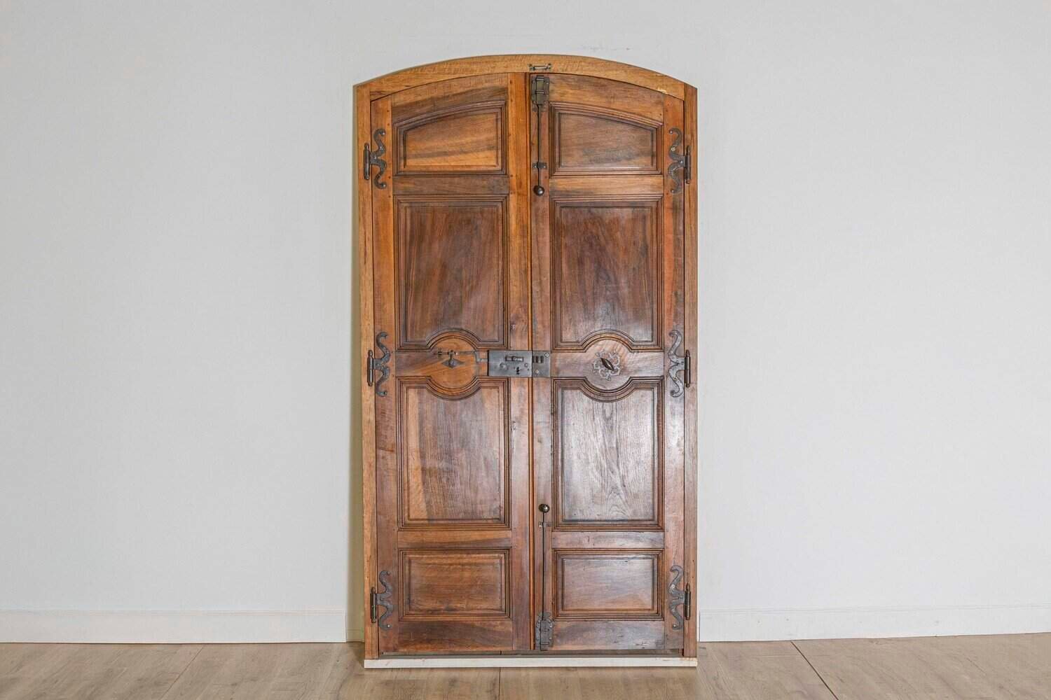 French circa 1790 Pair of Walnut Communication Doors - JAA