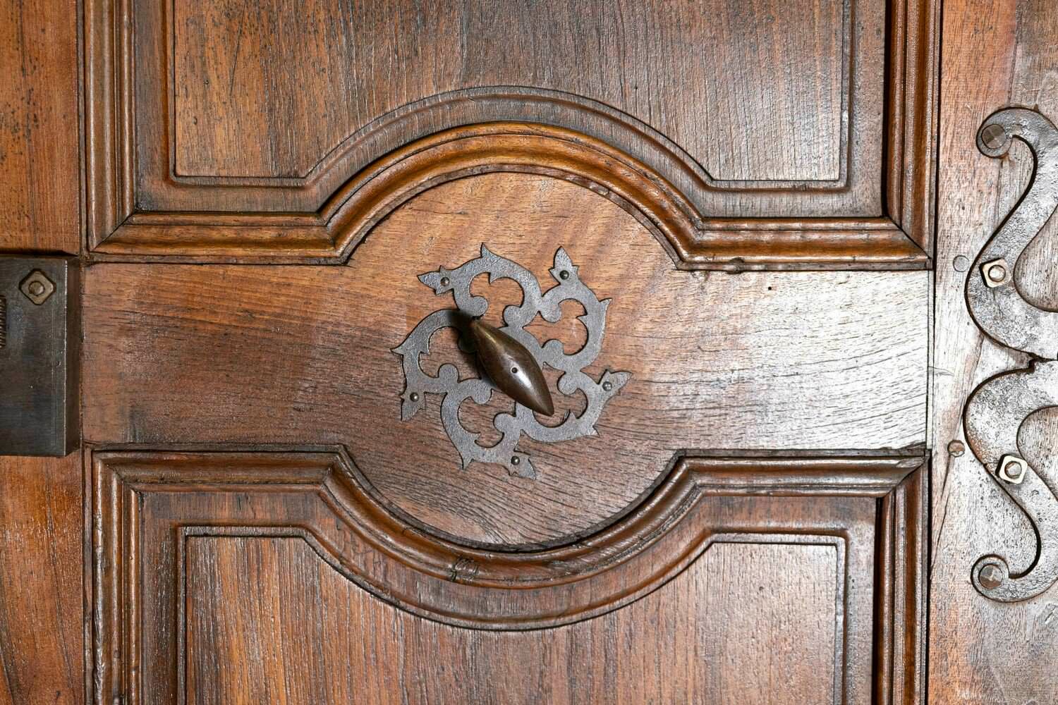 French circa 1790 Pair of Walnut Communication Doors - JAA