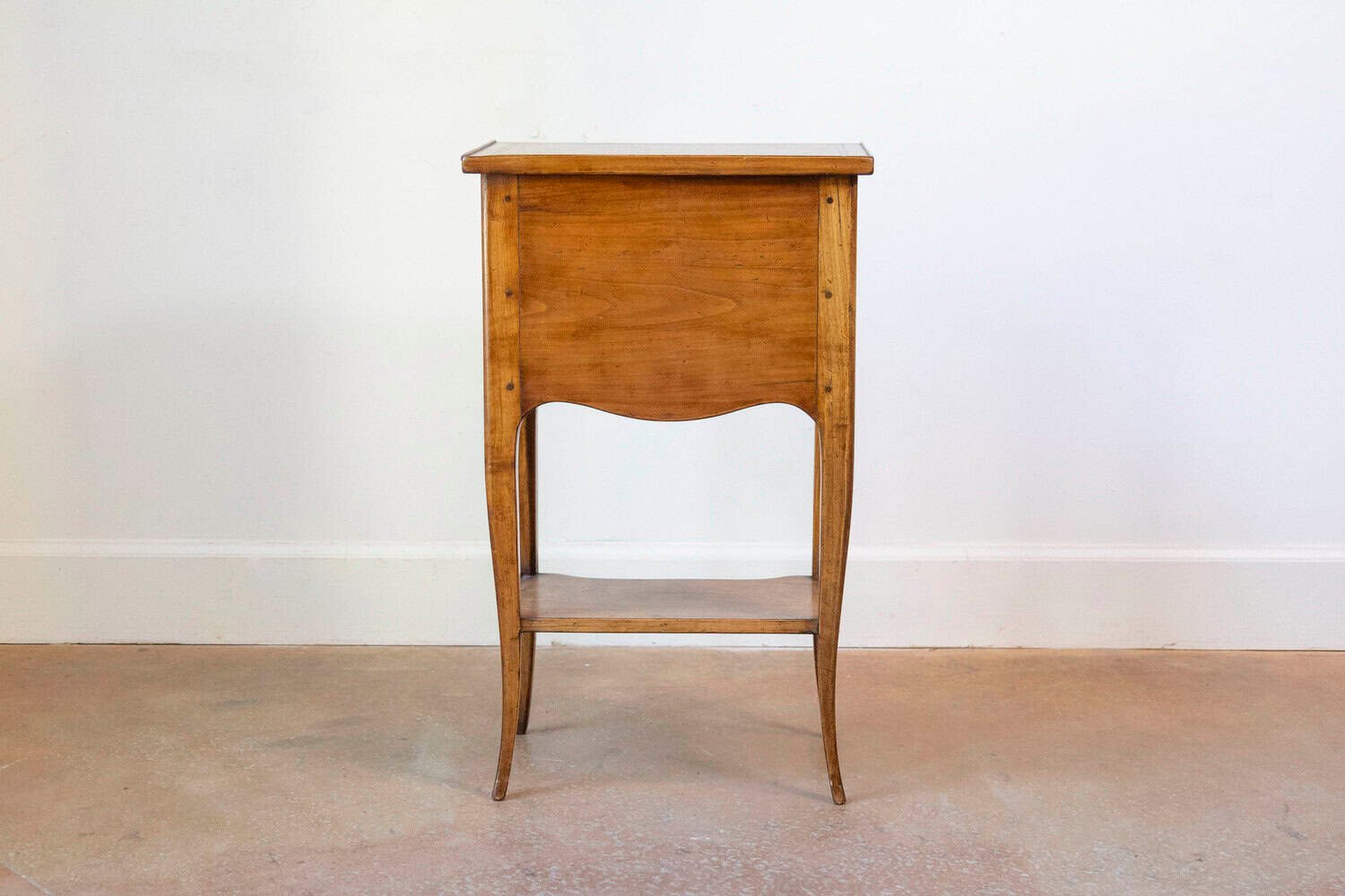 French Louis XV Style Table Chiffonnière with Three Small Drawers and Low Shelf - JAA