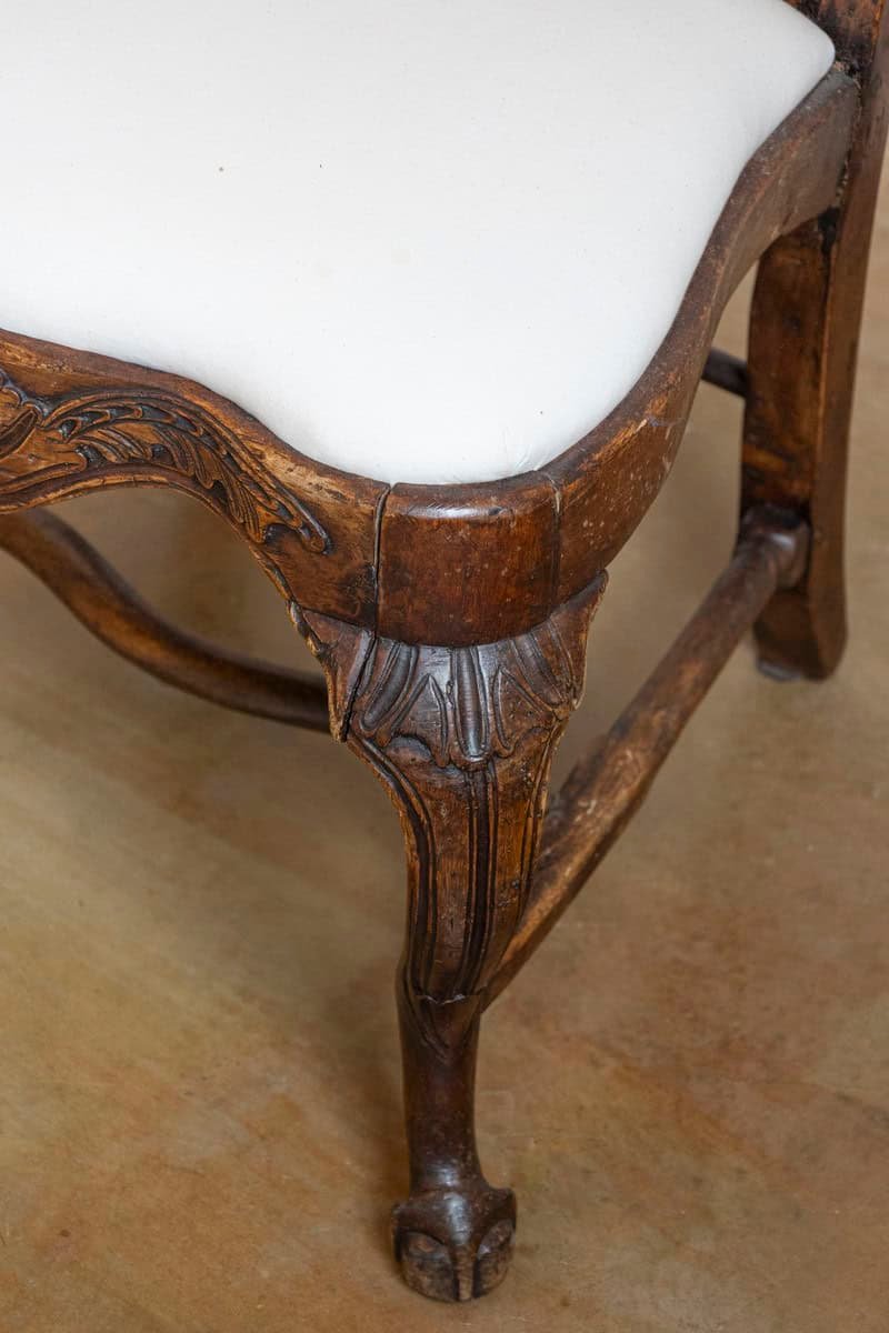 Pair of 18th Century Swedish Rococo Walnut Side Chairs - JAA