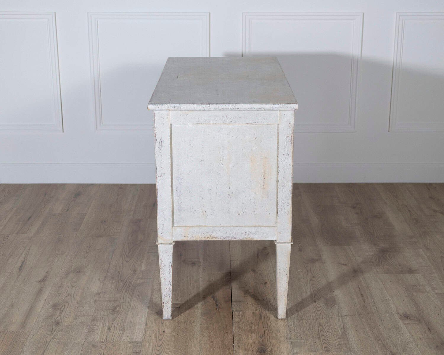 French Painted Chest of Drawers with Brass Pulls, circa 1920 - JAA