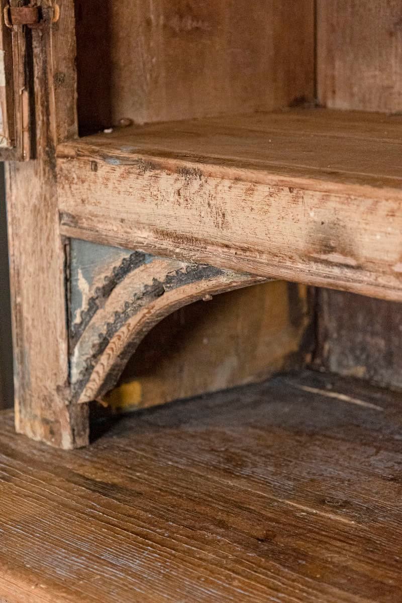 Swedish 1780s Gustavian Period Two-Part Tall Cabinet with Original Paint - JAA