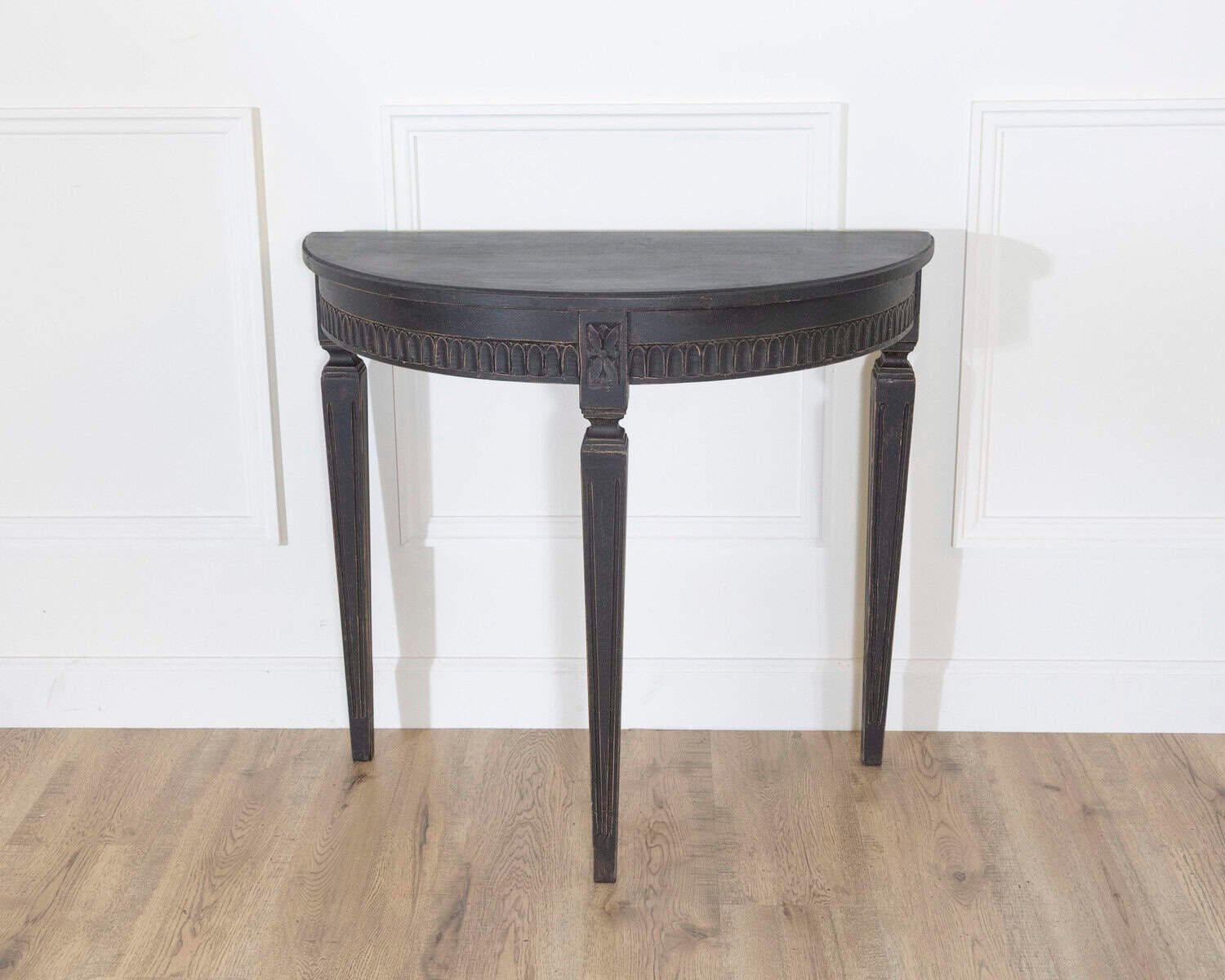 Swedish Painted Demi-Lune Console Pair, ca. 1880 - JAA