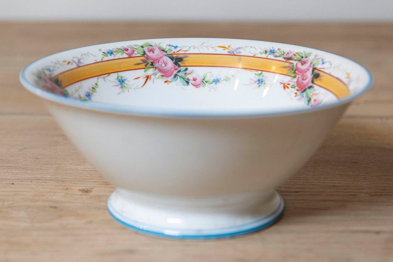 French 19th Century Hand-Painted Porcelain Decorative Piece - JAA