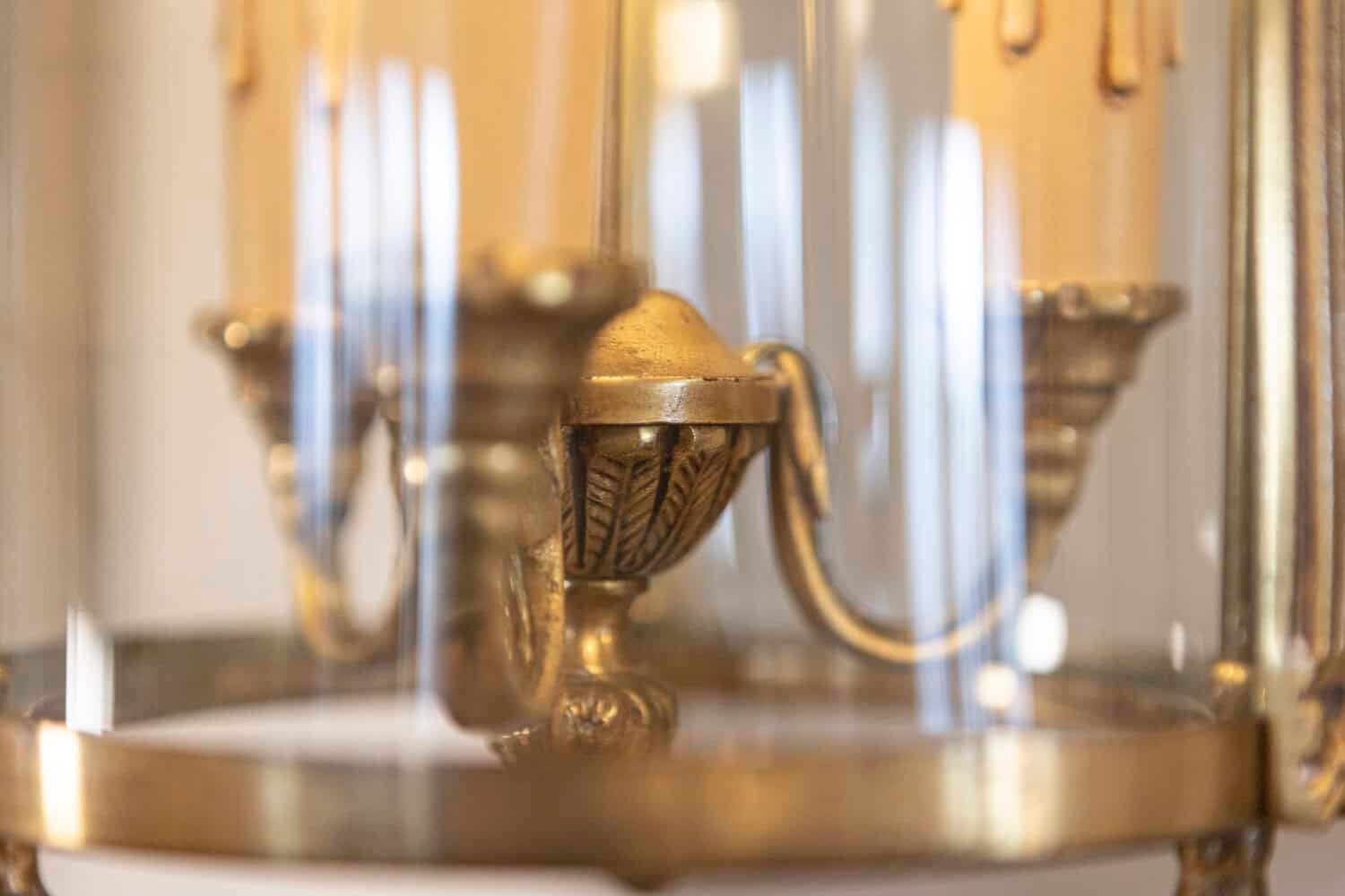 20th Century French Brass and Glass Lantern - JAA