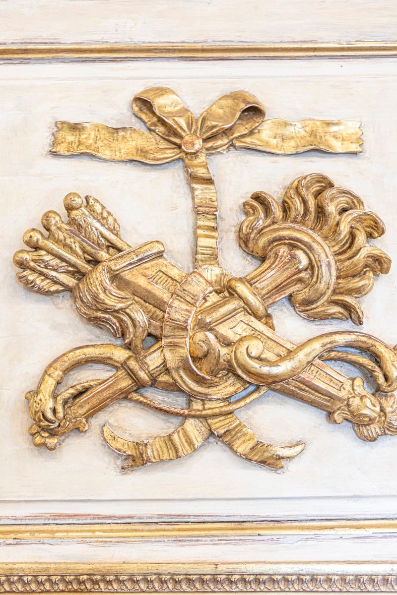 18th Century French Louis XVI Period Trumeau Mirror Circa 1790 - JAA