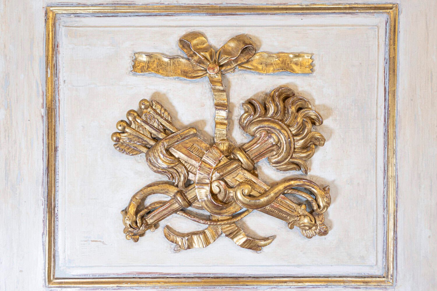 18th Century French Louis XVI Period Trumeau Mirror Circa 1790 - JAA