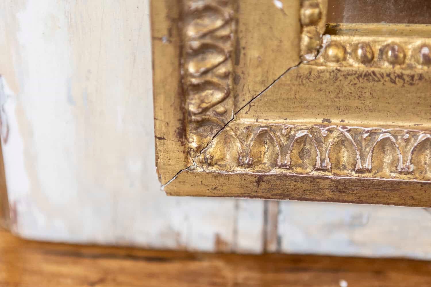 18th Century French Louis XVI Period Trumeau Mirror Circa 1790 - JAA