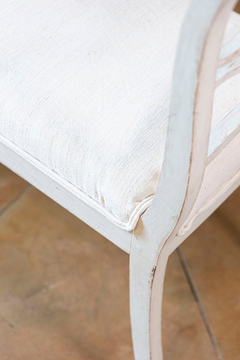 ON HOLD - Pair of Swedish 19th Century Painted Wood Window Benches - JAA