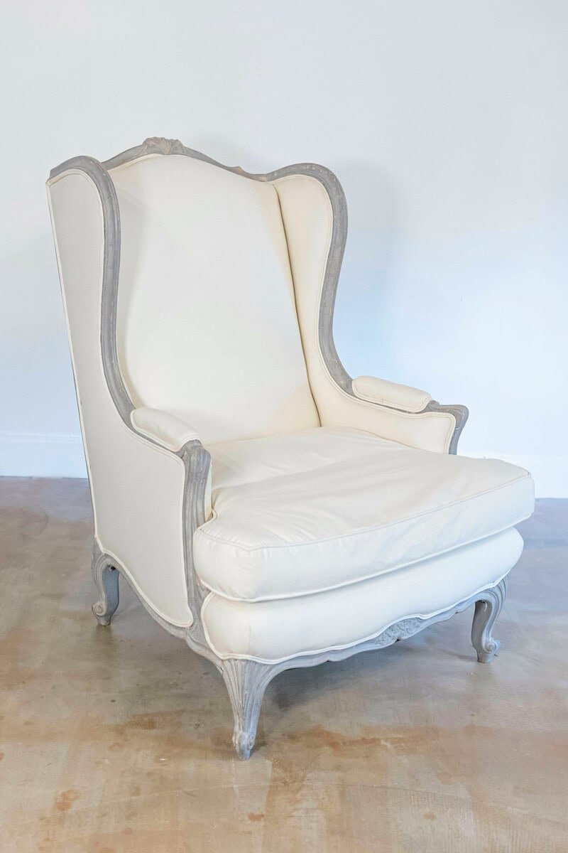 40% OFF at Checkout. Pair of French Louis XV Style 19th Century Wingback Bergères with New Upholstery - JAA