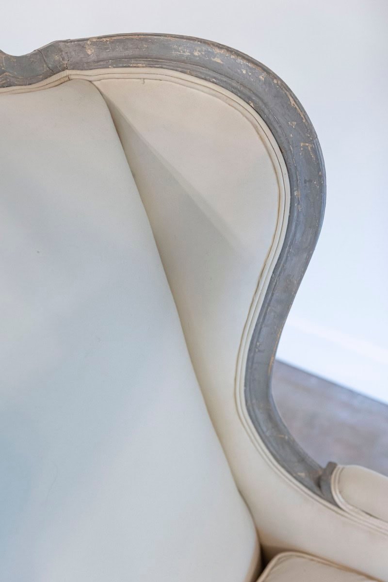 40% OFF at Checkout. Pair of French Louis XV Style 19th Century Wingback Bergères with New Upholstery - JAA