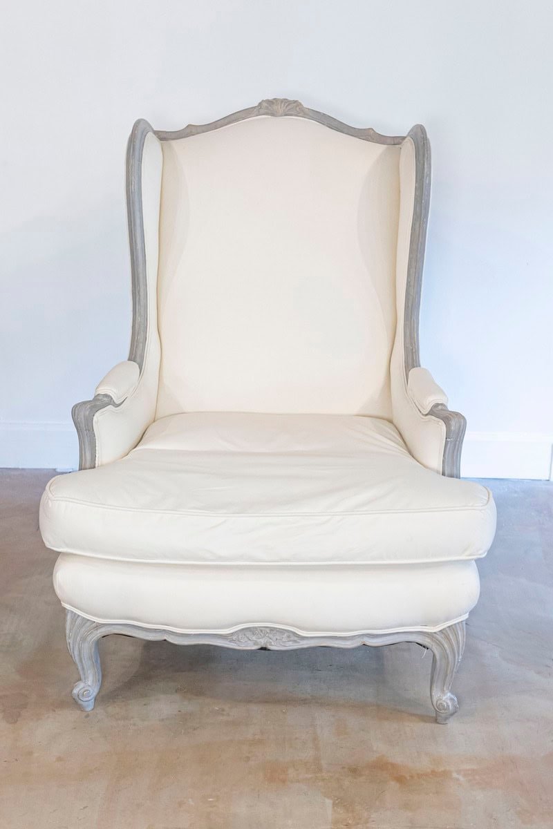 40% OFF at Checkout. Pair of French Louis XV Style 19th Century Wingback Bergères with New Upholstery - JAA