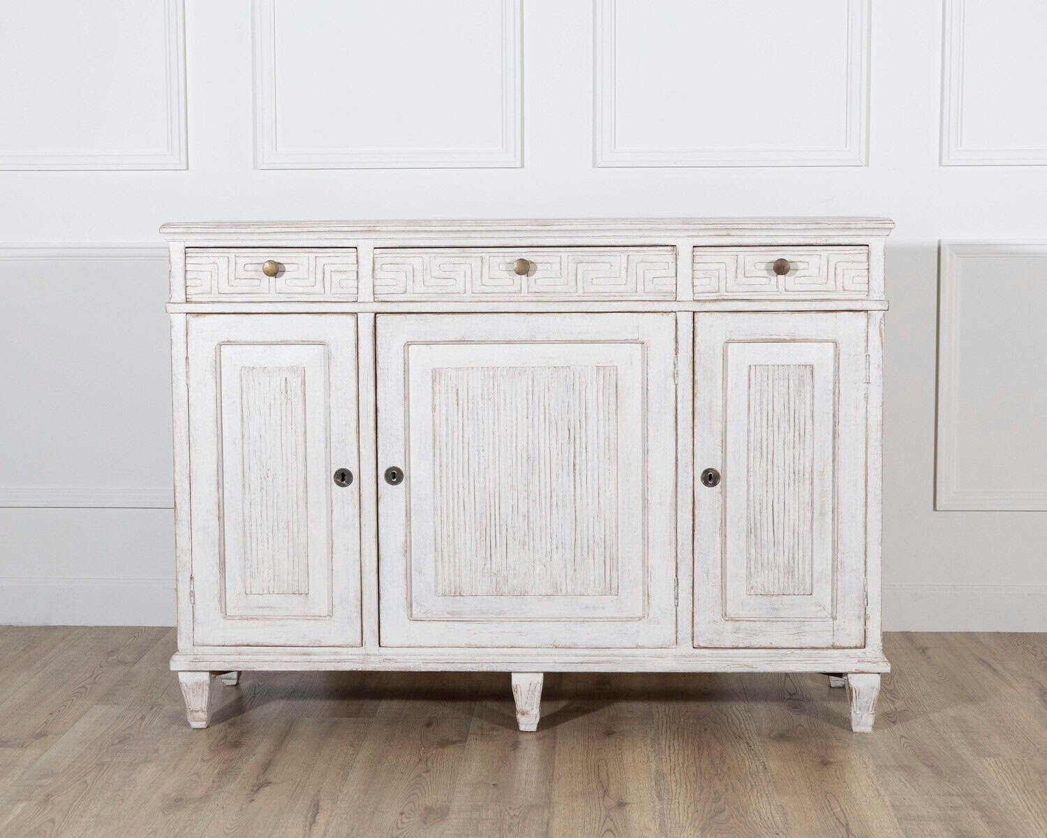 Swedish Painted Sideboard with Greek Key Detail, Circa 1880 - JAA