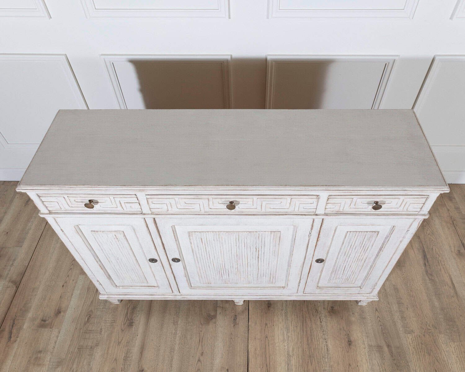 Swedish Painted Sideboard with Greek Key Detail, Circa 1880 - JAA